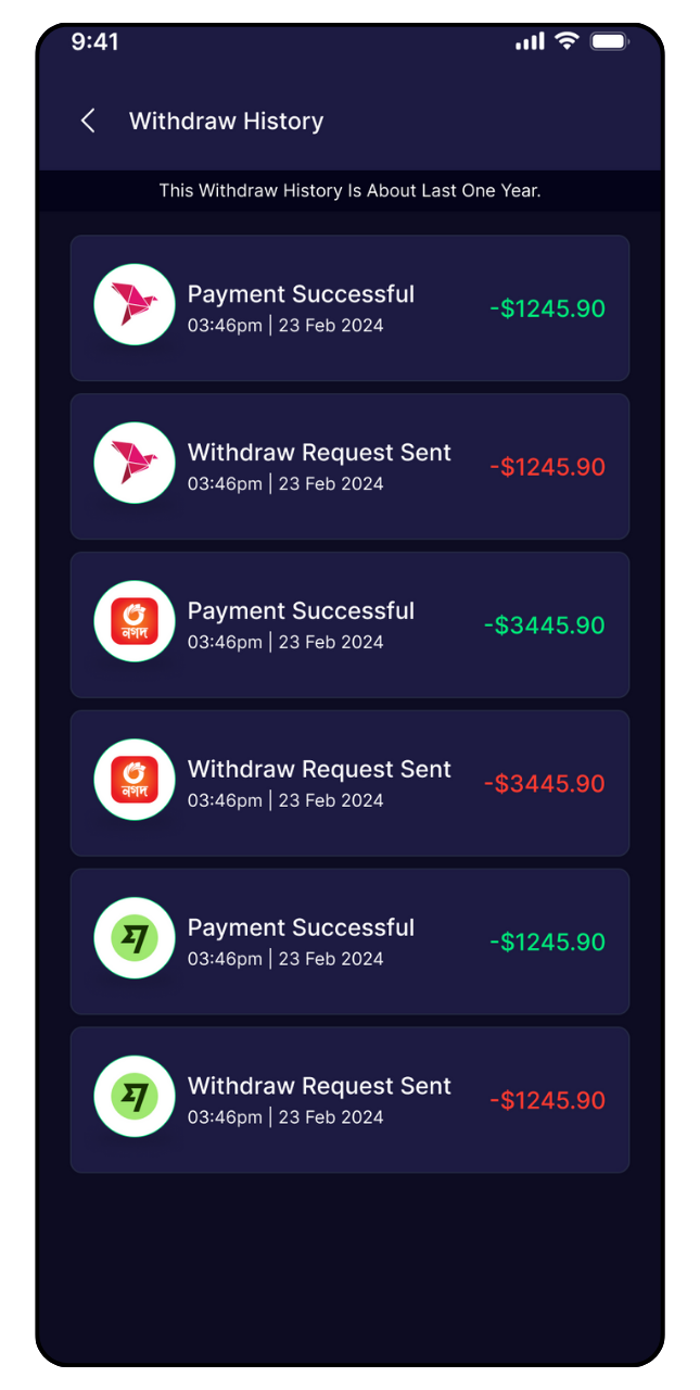 Express withdraw